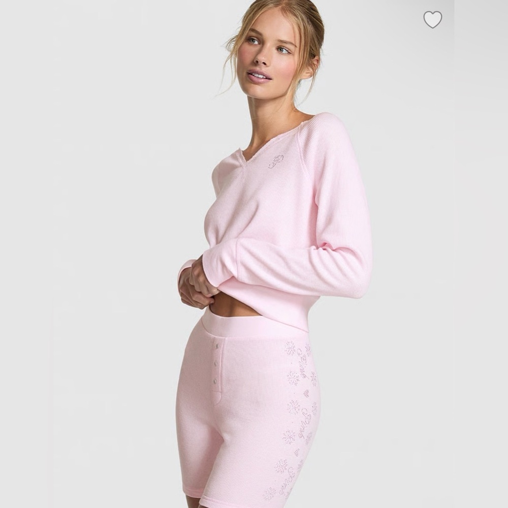 VS PINK THERMAL SHORT PAJAMA SET